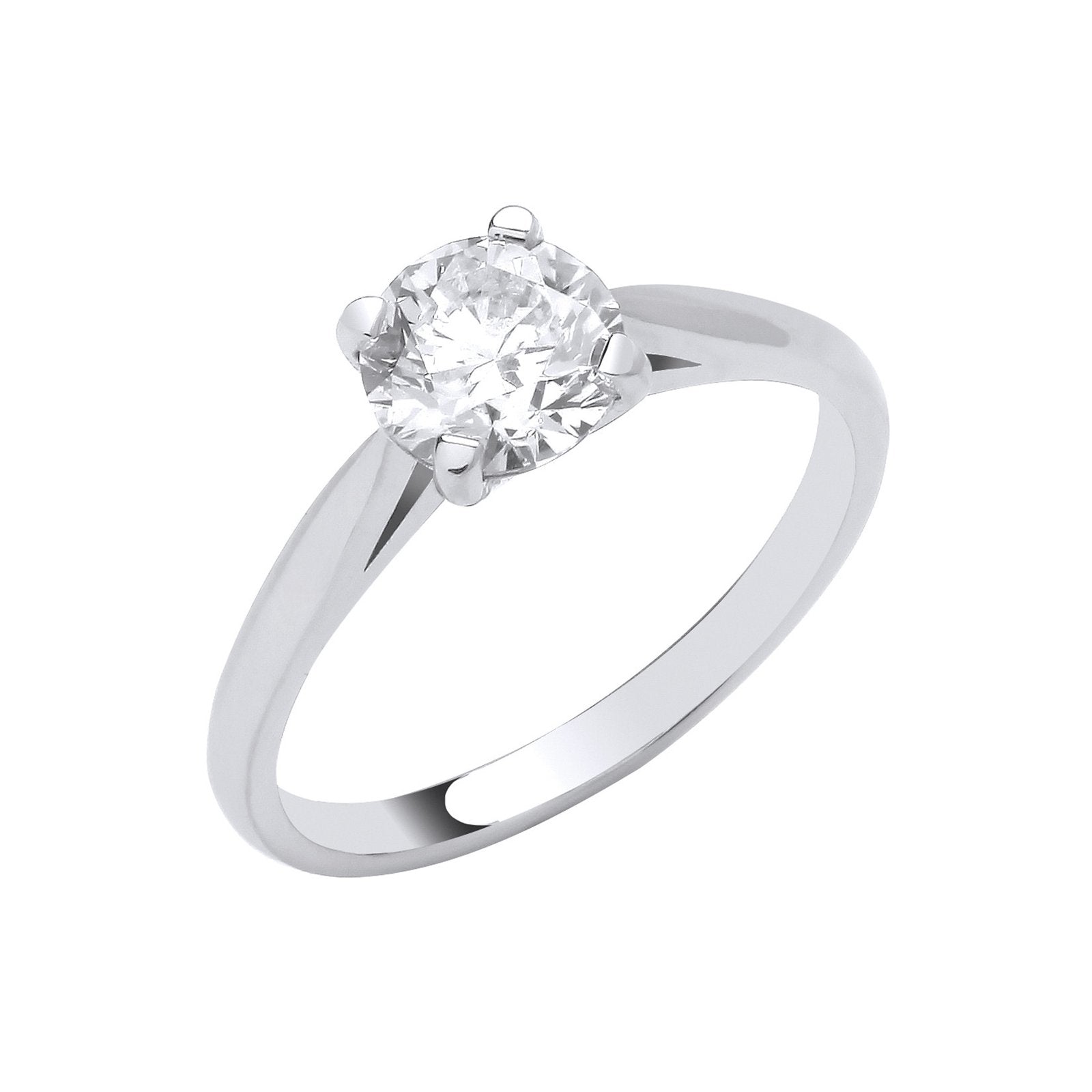 Platinum 1.00ct Diamond Engagement Ring - Fine Ring - Certified Authentic - Swiss Made – Luxury Jewellery by Imperial